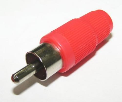 RCA Plug Bakelite Red